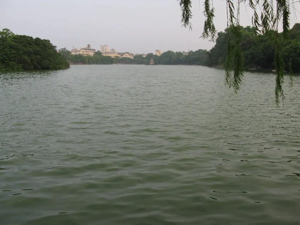 Landscape and Setting of Hoan Kiem Lake in Hanoi