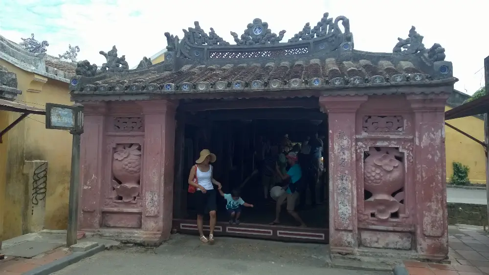 Landscape and Setting of Japanese Covered Bridge in Hoi An