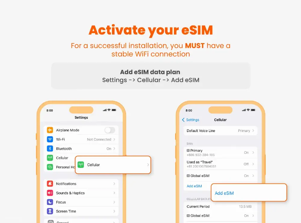 Southeast Asia | 4G/5G eSIM Singapore, Thailand, Vietnam (instant QR code upon purchase)