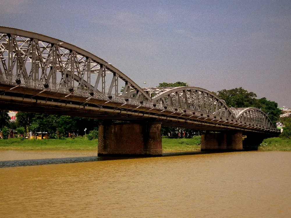 Landscape and Setting of Truong Tien Bridge in Hue
