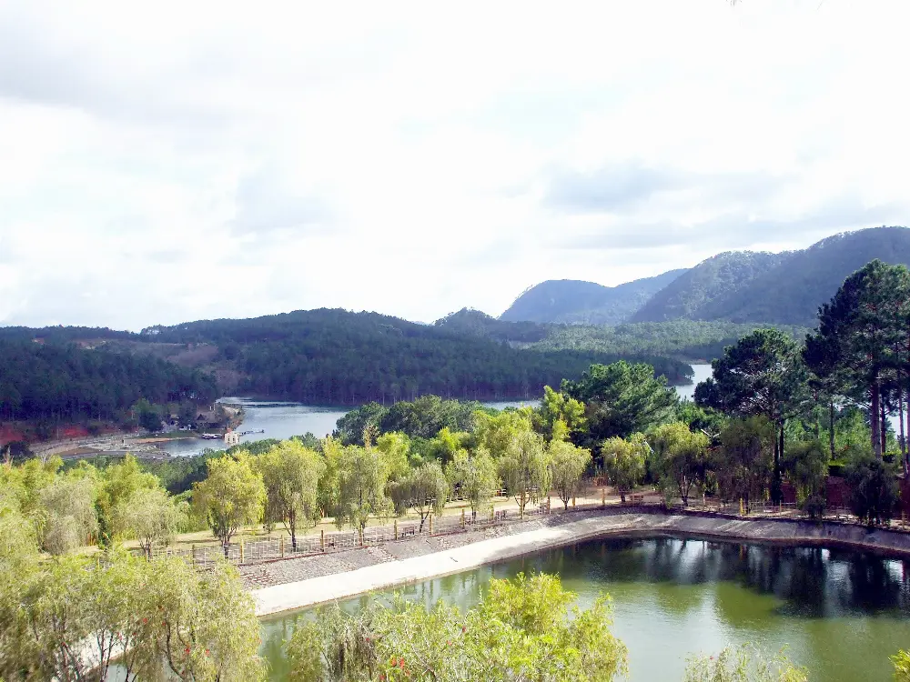Landscape and Setting of Truc Lam Zen Monastery in Da Lat