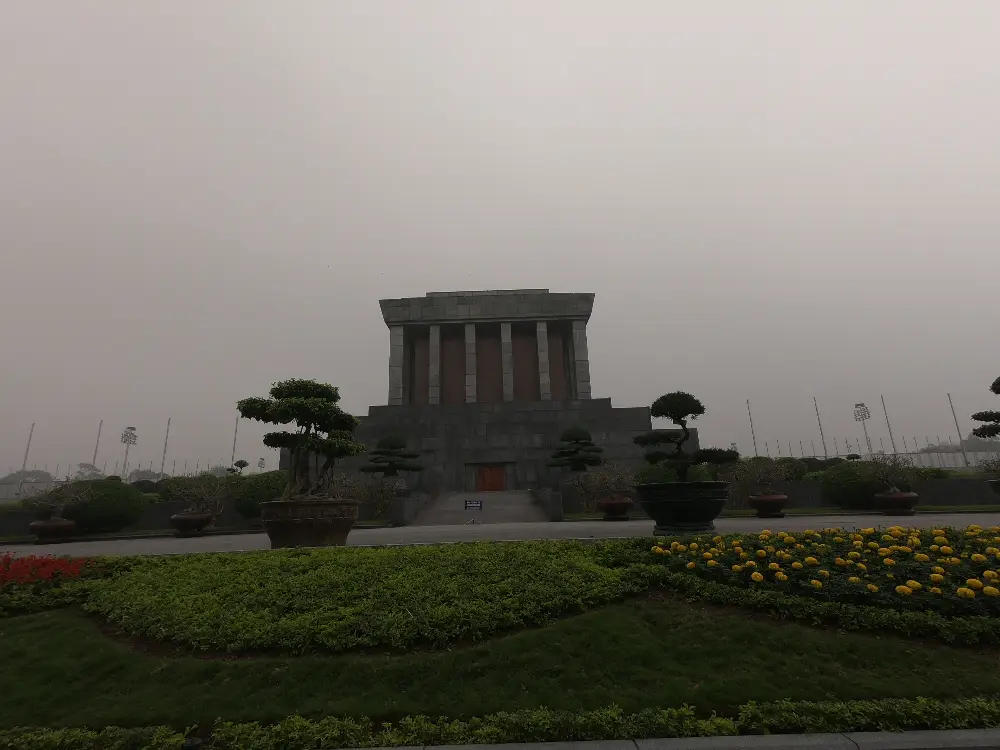 Walking Exploration around Ho Chi Minh Mausoleum in Hanoi