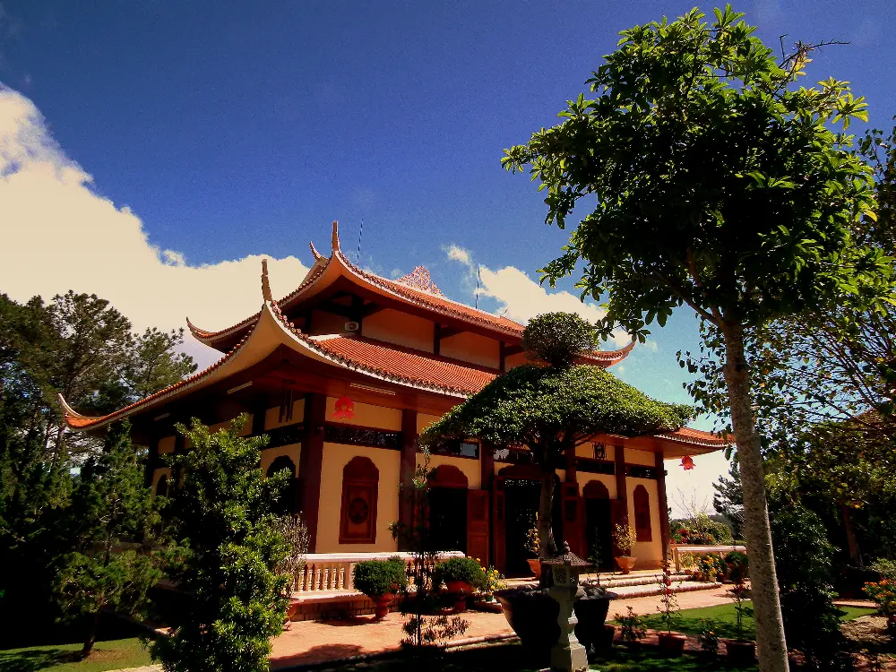 Landscape and Setting of Truc Lam Zen Monastery in Da Lat