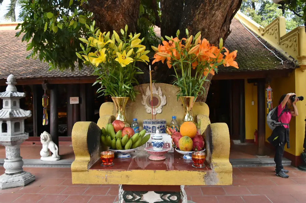 Walking Exploration around Tran Quoc Pagoda in Hanoi