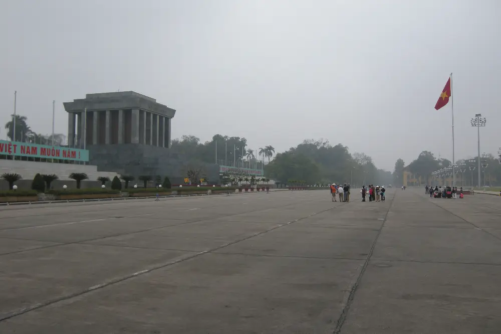 Landscape and Setting of Ho Chi Minh Mausoleum in Hanoi