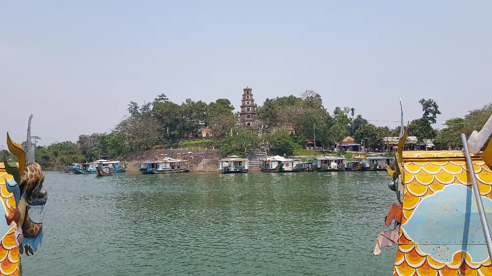 Walking Exploration around Thien Mu Pagoda in Hue