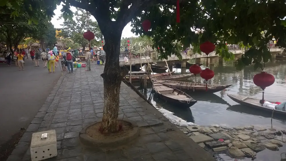 Landscape and Setting of Japanese Covered Bridge in Hoi An