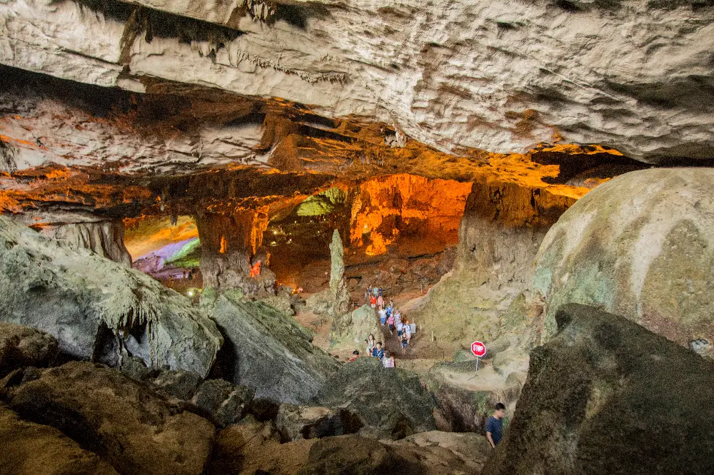 Sung Sot Cave in Ha Long Overview Tour